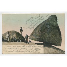 TANDIL LA PIEDRA MOVEDIZA PROVINCIA DE BUENOS AIRES ANTIGUA TARJETA POSTAL